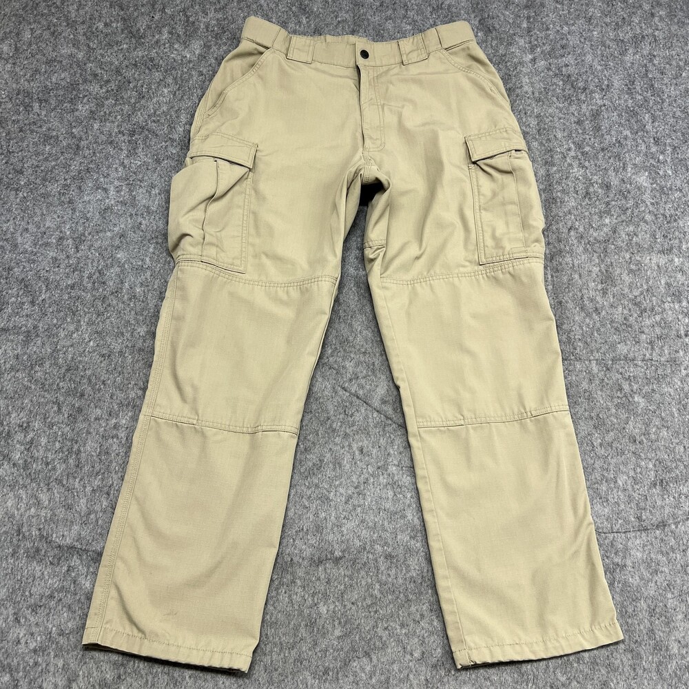 511 Tactical Series Pants Mens L 35.5-39 Khaki Cargo Ripstop TAC-10C Work 34x31